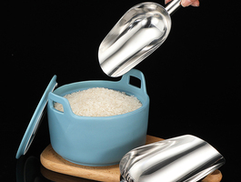 Stainless steel grain scoops %2817%29