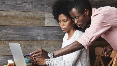 Young man woman sitting cafe 273609 15537